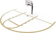 Murray Sporting Goods Premium Plus Basketball Court Marking Stencil Kit