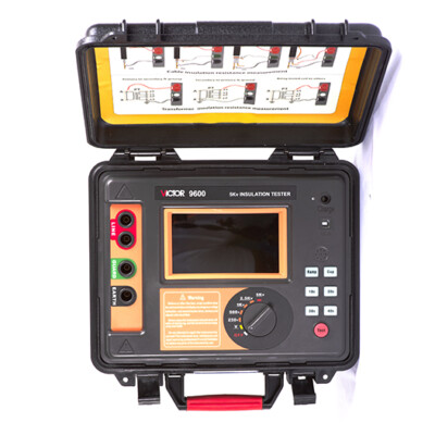 Testeur De Résistance D'isolation Haute Tension VICTOR 9600B - écran Tactile Couleur - Neuf