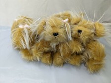Russ Sparkle Dog Plush Terrier Golden 2 Puppies Lot Stuffed Animal Toy