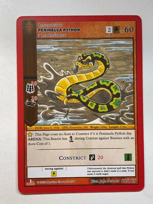 MetaZoo Wilderness First Edition Peninsula Python 69 NM/M | eBay