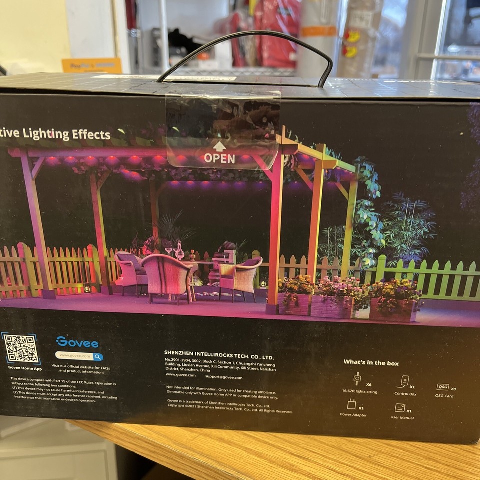 Govee RGBIC LED Permanent Outdoor Lights Model H705A 100 ft IN HAND