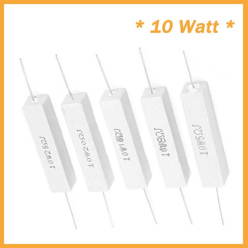 10 Watt Axial Ceramic Cement Power Resistor 10W 0.1 ohm 100K ohm ALL
