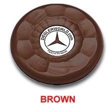 4 MEDIUM SIZE REPLACEMENT AMERICAN SHUFFLEBOARD PUCK CAP TOPS - BROWN COLOR