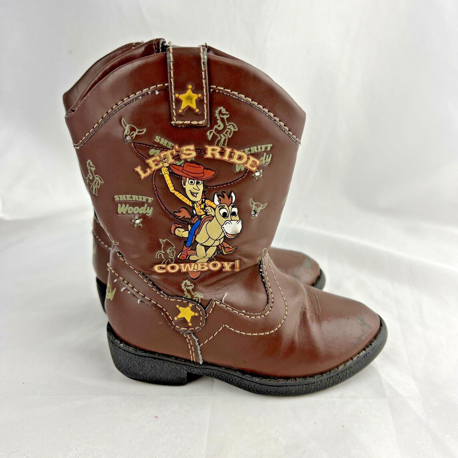 Toy Story Cowboy Boots Boys 6 M Brown 