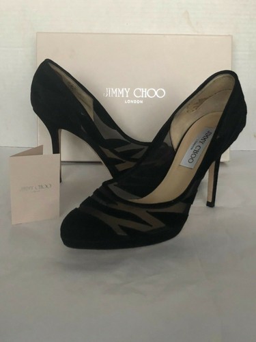 JIMMY CHOO Kerwick Wildleder und Netz Absätze PUMPS Schuhe 38/7,5/8 - Bild 8 von 12