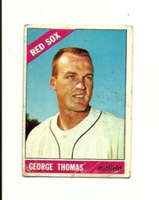 1966 TOPPS #277 George Thomas:  Boston Red Sox: Outfield: Baseball Card: MLB