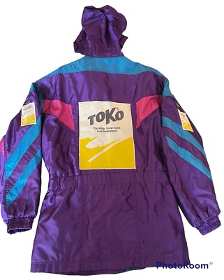 Vintage Descente Ski Toko Jacket Women's Size Medium Purple Multi Switzerland