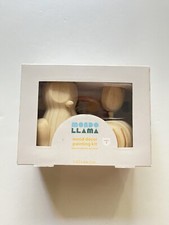 Mondo Llama Wood Turned Figurines Painting Kit Makes 3 Paint Brush Included