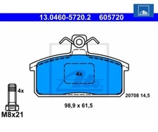 Brake pad set, disc brake Ate 13.0460-5720.2 for Suzuki
