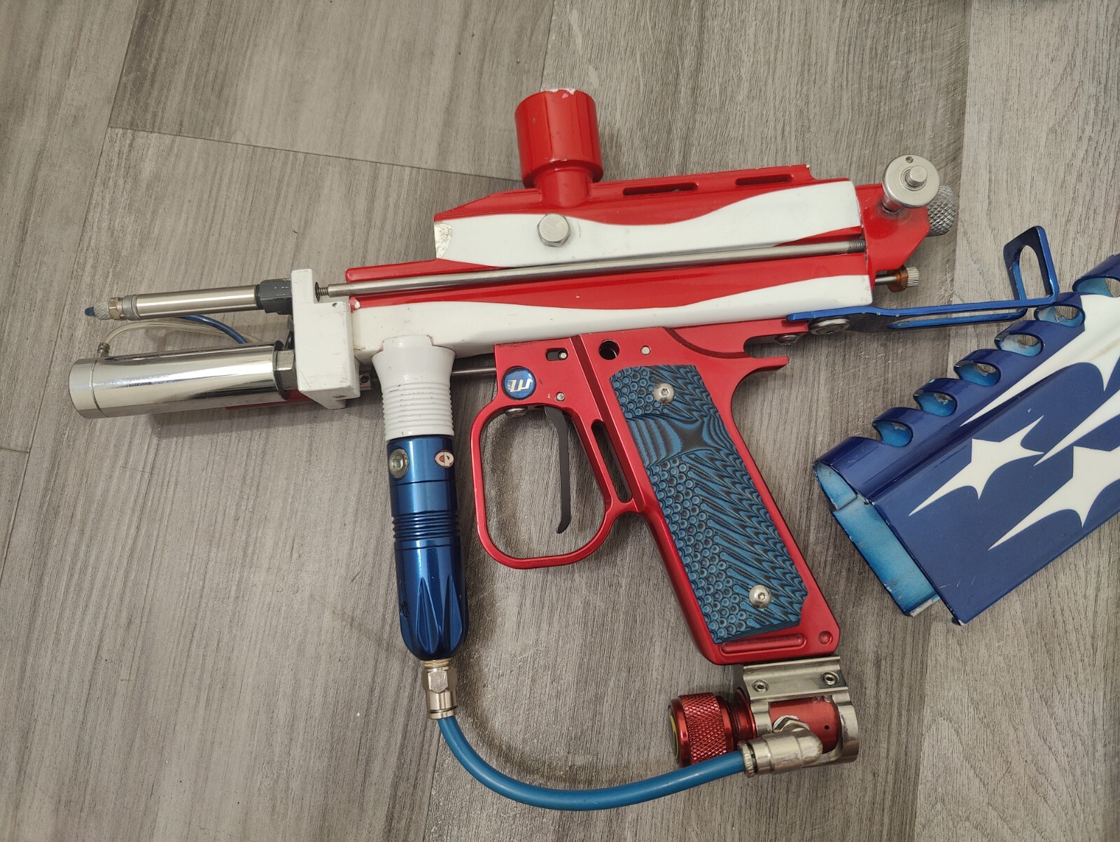 Spanky America Autococker Paintball Marker w/ Sanchez SM1 Barrel Kit