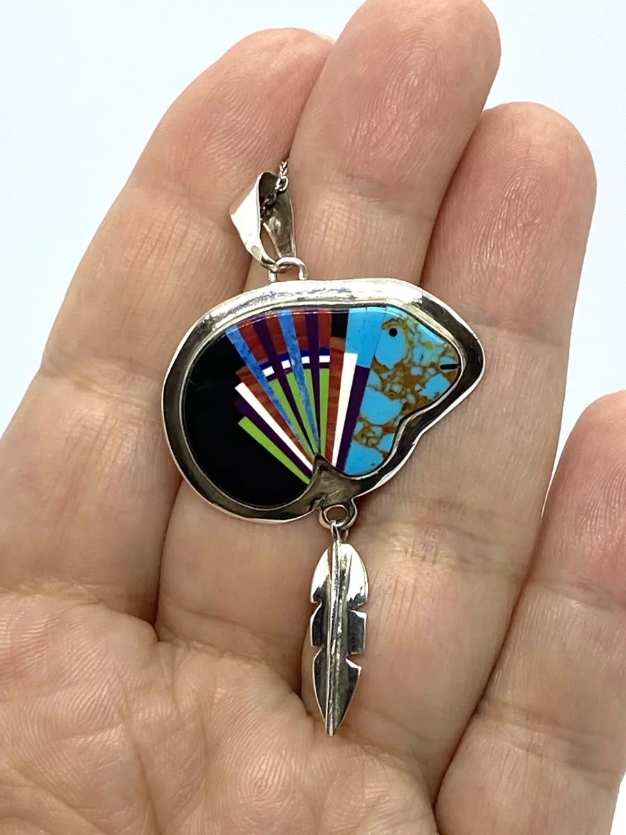 Native american bear pendant deals