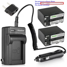 Kastar Battery Charger Canon BP-970G XF100 XF105 XF200 XF205 XF300 XF305 XH A1S