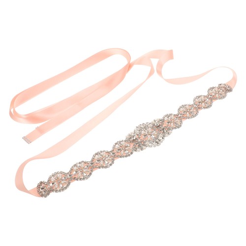 Rhinestone Waist Band Crystal Rhinestone Ribbon Wedding Waist Belt