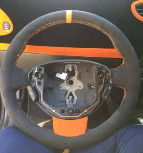 Renault Clio 197 200 Sport Steering Wheel Custom Alcantara. Leather. Perforated - Picture 3 of 12