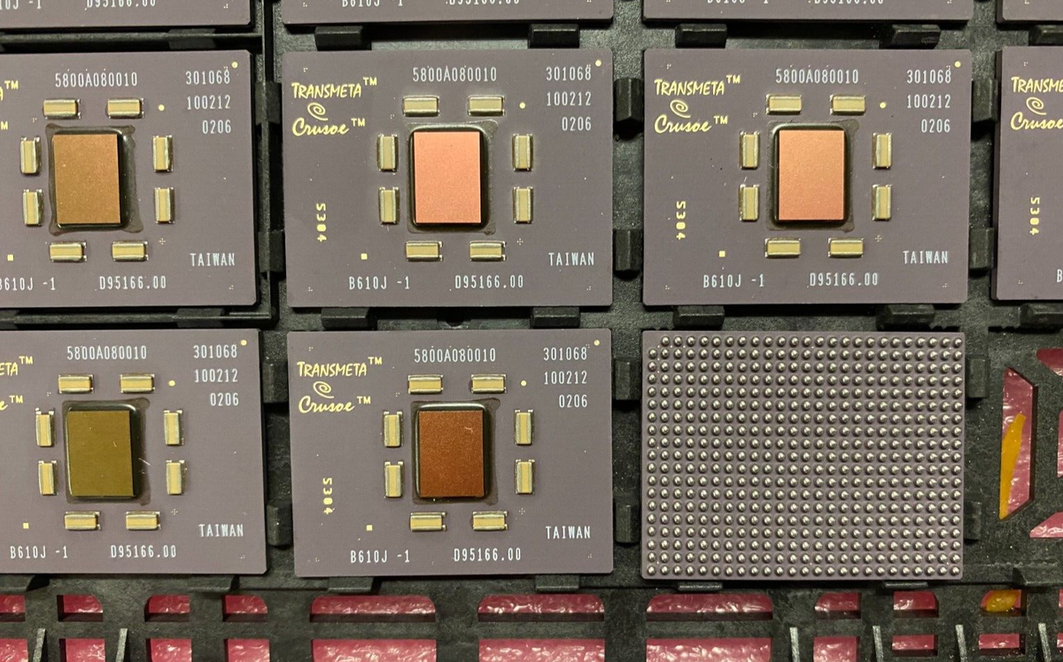 Vintage & New Transmeta TM5800 CPU Crusoe 5800A080010 VLIW