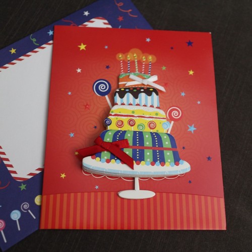 NEW - Lot of 3- Handmade 3D Multi BIRTHDAY GREETING CARD+Envelopes NWT - Picture 10 of 12