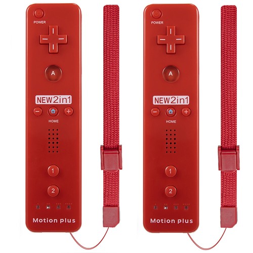 2X Built in Motion Plus Remote Controller For Nintendo Wii/Wii U Console + Case - Picture 12 of 17