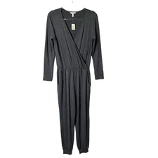 NEW Soma Terry Knit Jumpsuit Womens Size Small Gray Loungewear