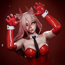 Sexy Girl Power 3D Printing Figure GK Model Kit Unpainted Unassembled Garage Kit