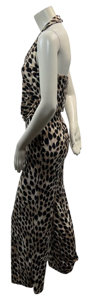 Nuevo mono International Concepts para mujer talla X pequeño estampado de guepardo sin mangas Foto 3 de 4