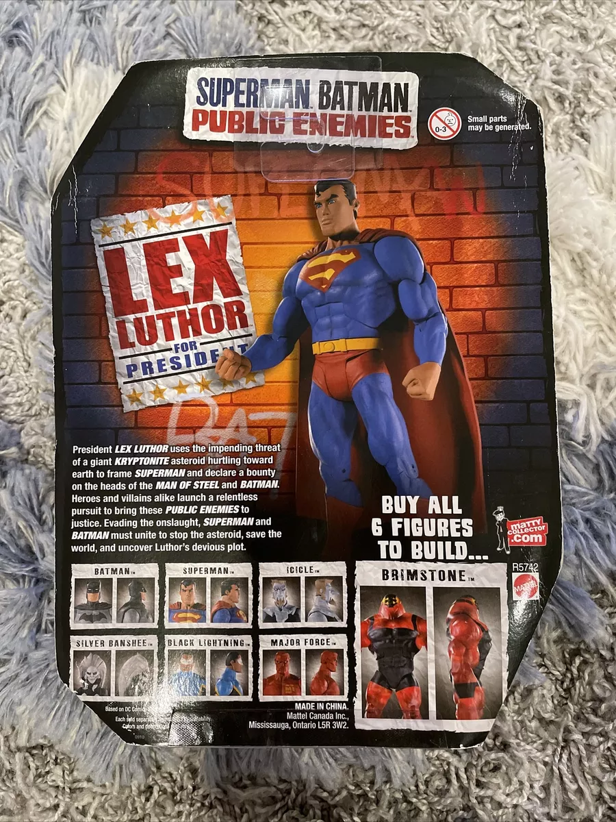 Mattel superman & batman: public enemies, superman (metallic)