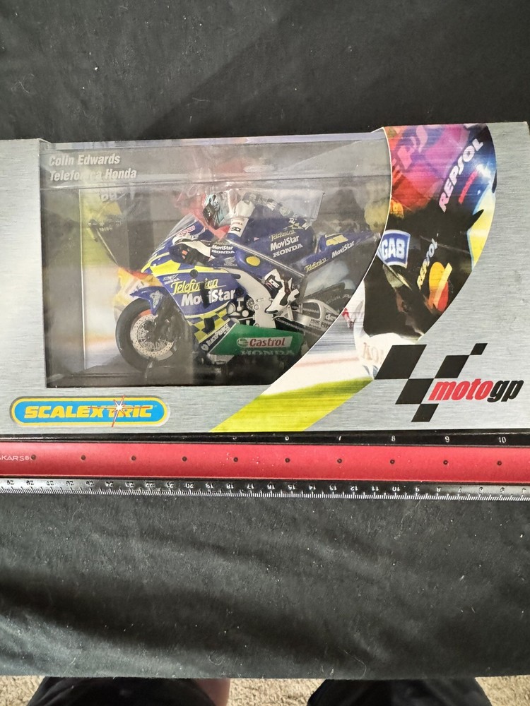 Scalextric C6007 Colin Edwards Honda MotoGP Motorcycle 1/32 Slot Car Bike