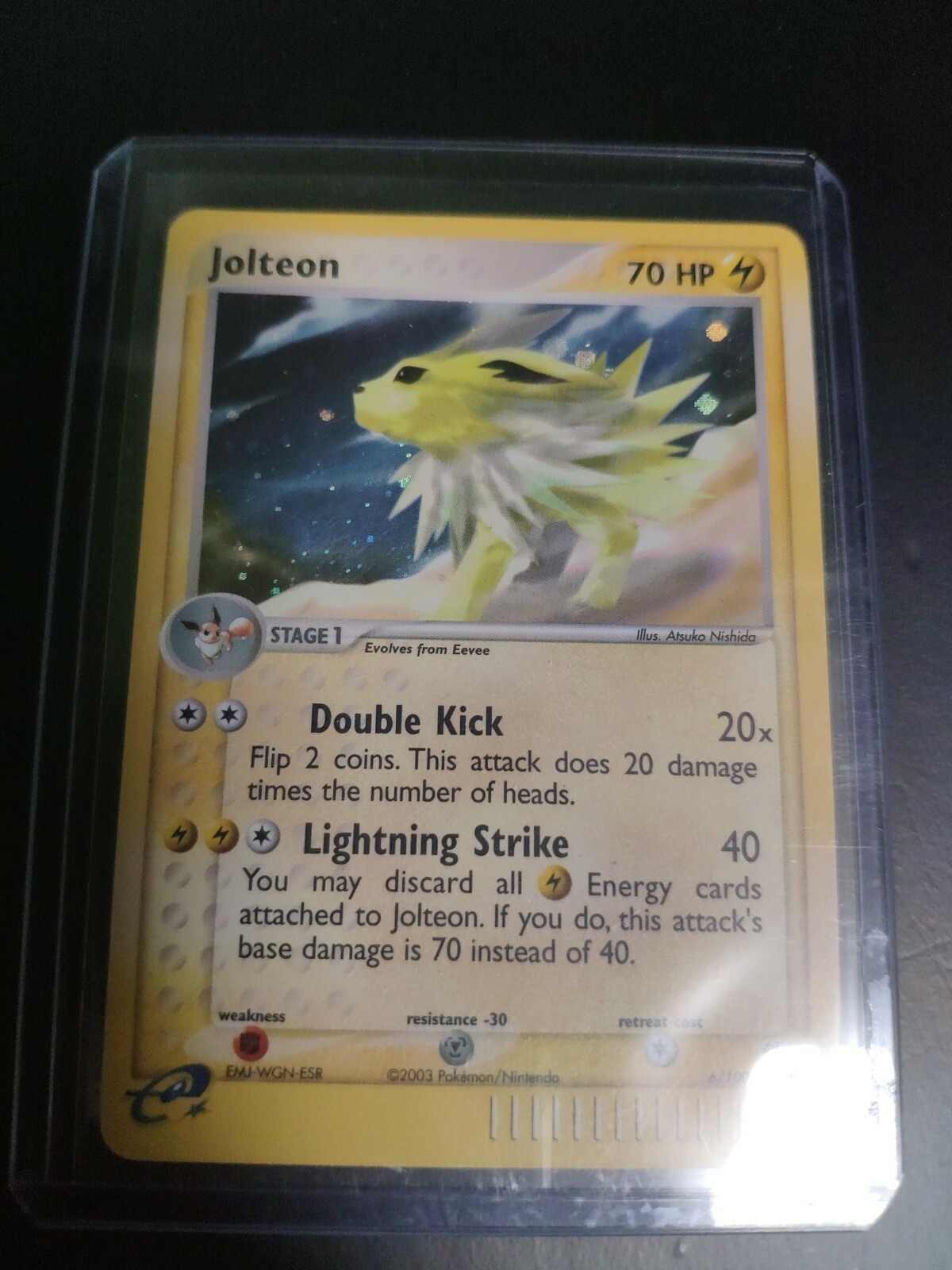 JOLTEON 6/100 HOLO - POKÉMON EX SANDSTORM ENG - NEAR MINT CONDITION 