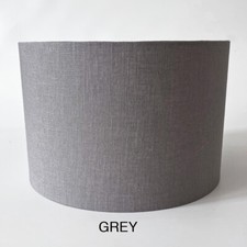 Quality 100% Linen Ceiling Light Shade or Table Lampshade, 13 colours, 2 sizes