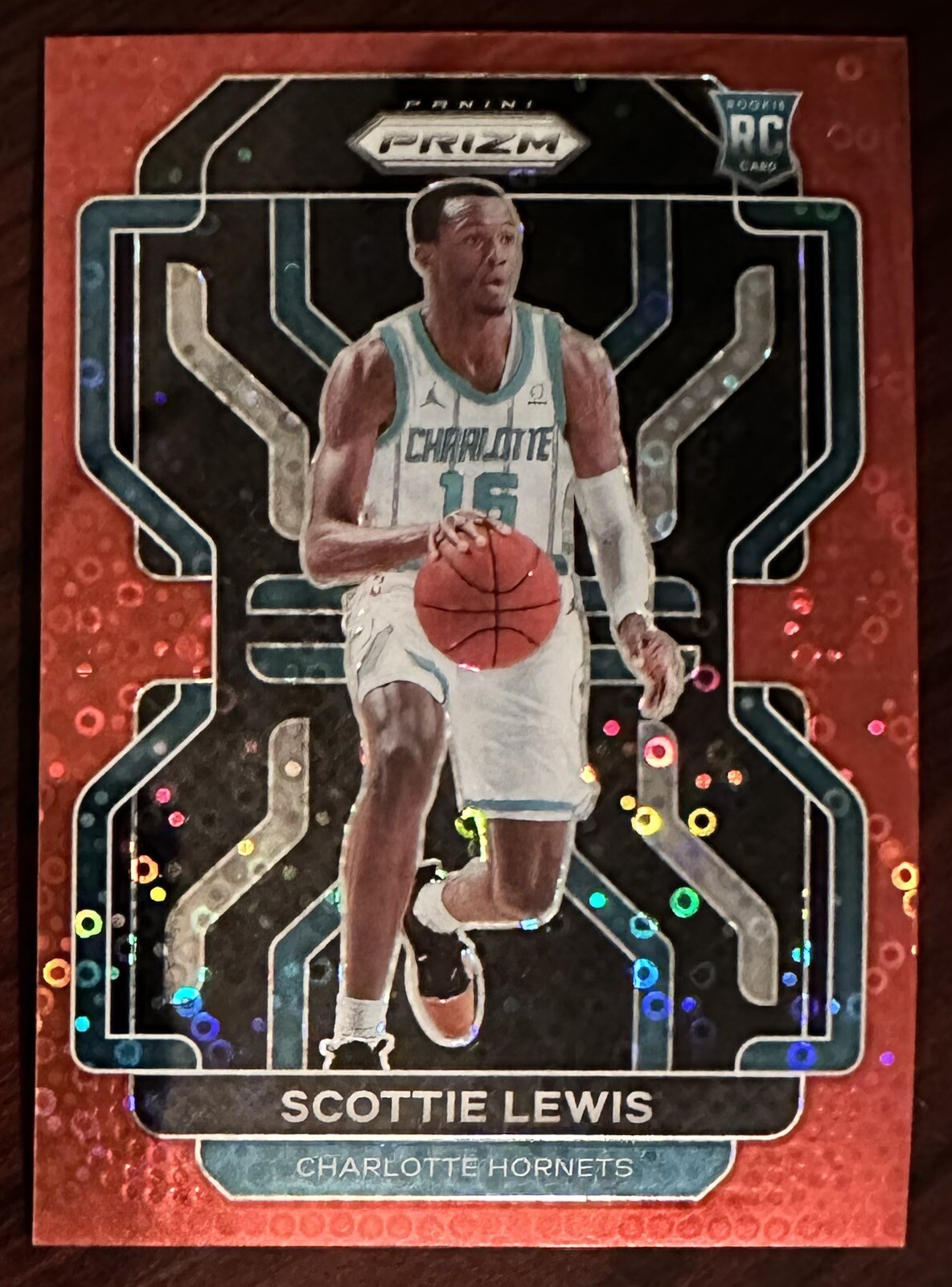 Scottie Lewis 2021-22 Panini Prizm #287 Red Disco Prizm /100 Rookie RC