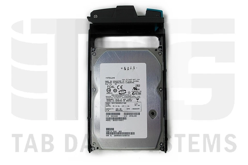 Hitachi 5529294-A 450GB 15K 3.5" Fibre Channel HARD DRIVE R2H-K450FC in Caddy - Image 3 of 4