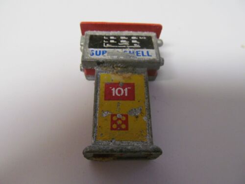 1970s Barton Toys Red Shell Oil Petrol Pump Toy - 'Super Shell' Missing Hose - Picture 2 of 5