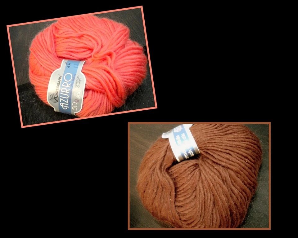 Schurwolle - Baumwolle- Dochtwolle- Sonstige- Nepal- Azurro - Vintage - Bild 3 von 3