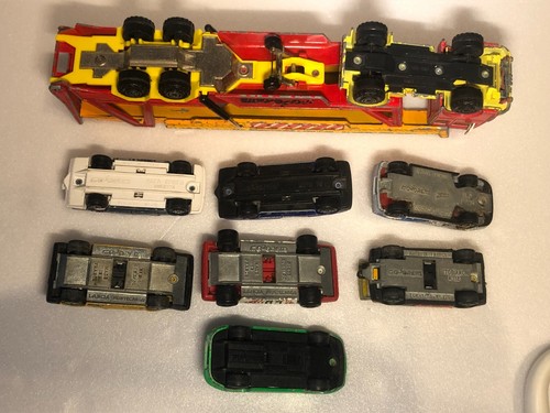 Renault Saviem PS 30 sr porte autos + 7 voitures Majorette 1/60 Fiat, Porsche - Imagen 16 de 24