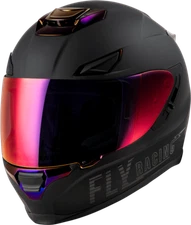 Fly Racing Sentinel Recon Helmet Matte Black/Purple Chrome