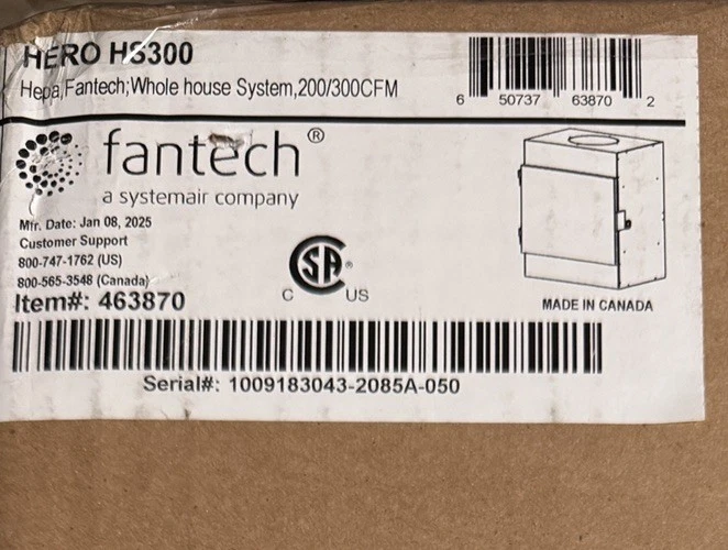 HERO HS300 Hepa/Fantech; sistema HEPA para toda la casa Foto 4 de 4