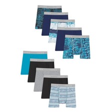 Hanes Boys' Underwear Boxer Briefs Pack, Small, Solids/Prints Assorted