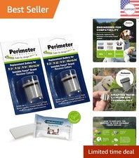 Invisible Fence Compatible Collar Battery 2 Pack with Protection  Care Towel