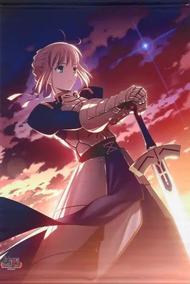 Aniplex Fate Stay Night Tapestry Saber Sunset Type Moon Illustration B2