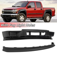 Front Bumper Valance Cover W Fog Light Hole For Chevy Coloradogmc Canyon 04-12