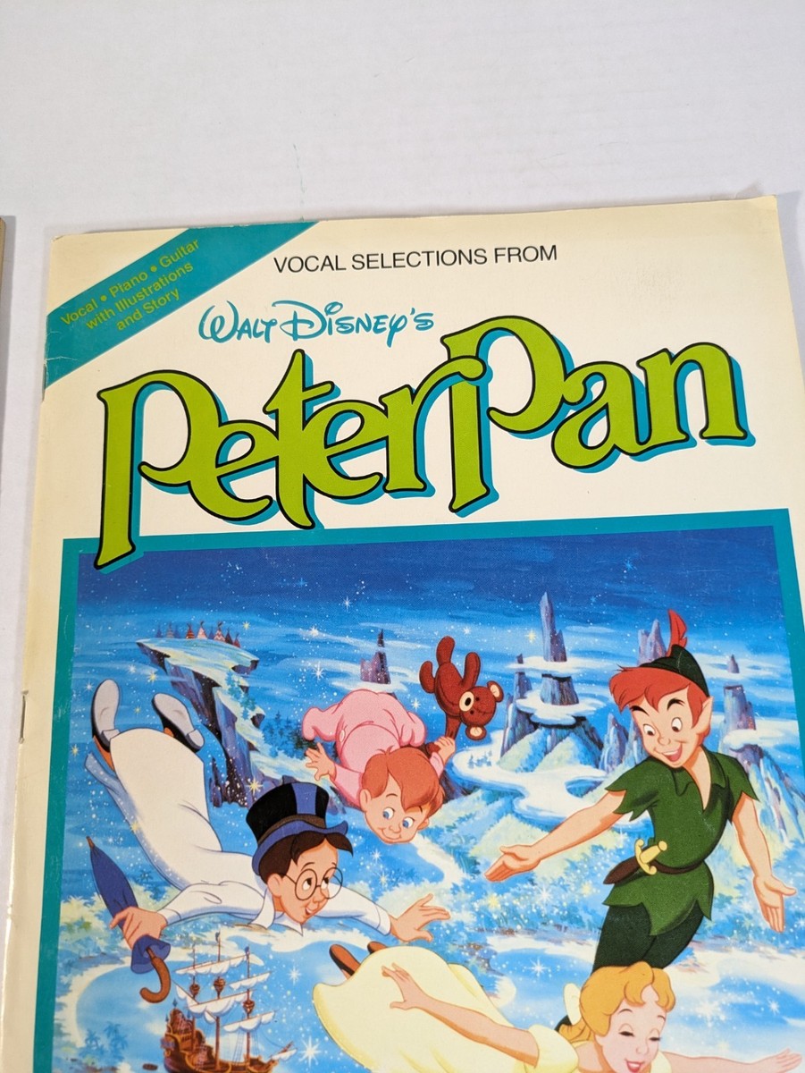 Vocal Selections Peter Pan Disney sheet music song book 1985 Hal