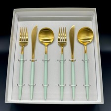 GOA Celadon Gold Dinner Cutlery Set (6 pcs)