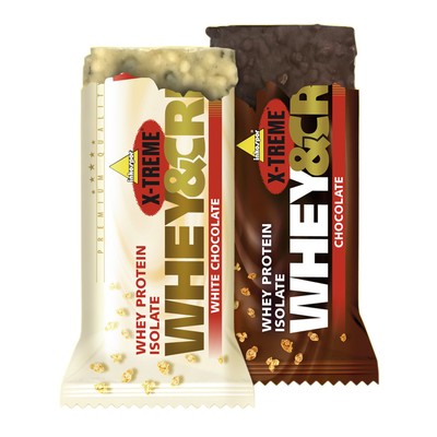 (39,92 EUR/kg) Inko Whey & Crispy 25 x 50g Riegel Kiste Protein Bar Eiweiß