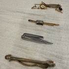 Vintage Collection of Five Tie Bars Clasps plus Tie Tack — photo 2