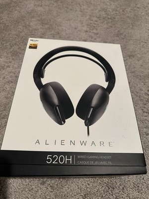 Alienware 520H Wired Gaming Headset Noise Cancelling Microphone Black  3.5MM/USB