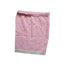 Vintage Girls Acrylic Skirt Knit Pink 7-8 Stretch Waist