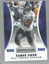 2016 Rookies and Stars True Blue #27 Kamar Aiken (ref35333)
