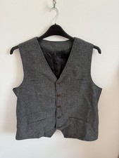 Men  s Grey Unbranded Formal Waistcoat Size L