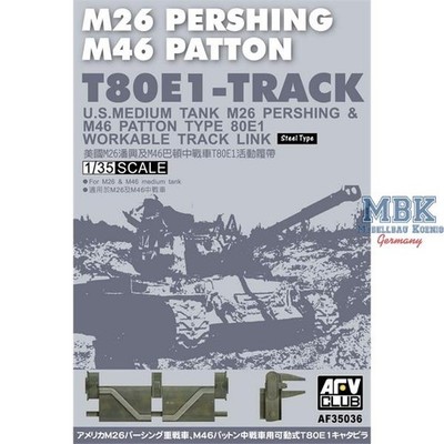 AFV Club AFV35036 T80E1 Workable Track for M26 Pershing / M46 Patton