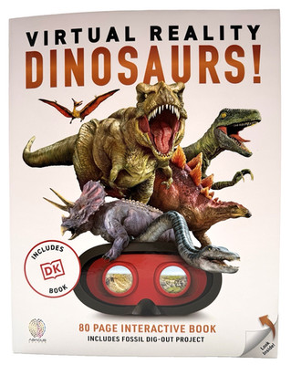 Virtual Reality Dinosaurs! with DK Book | Fossil Dig-Out Project Science Kit NEW