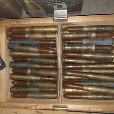 Vintage WW2 1943 Decommissioned 20mm Mk-2 Military Collectable Bullet Shell